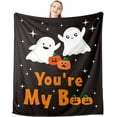 thumbnail image 2 of Christmas Basket Blanket for Her Him, Spooky Basket Stuffers Blanket, Nightmare Before Christmas Blanket, Halloween Throw Blanket for Women Men Boo Basket Stuffers for Girlfriend 50x60, 2 of 6