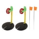 thumbnail image 5 of Bandera de pesca en hielo de invierno, plataforma de pesca flotante con gancho y línea, para campo de nieve al aire libre, 2 uds., 5 of 14