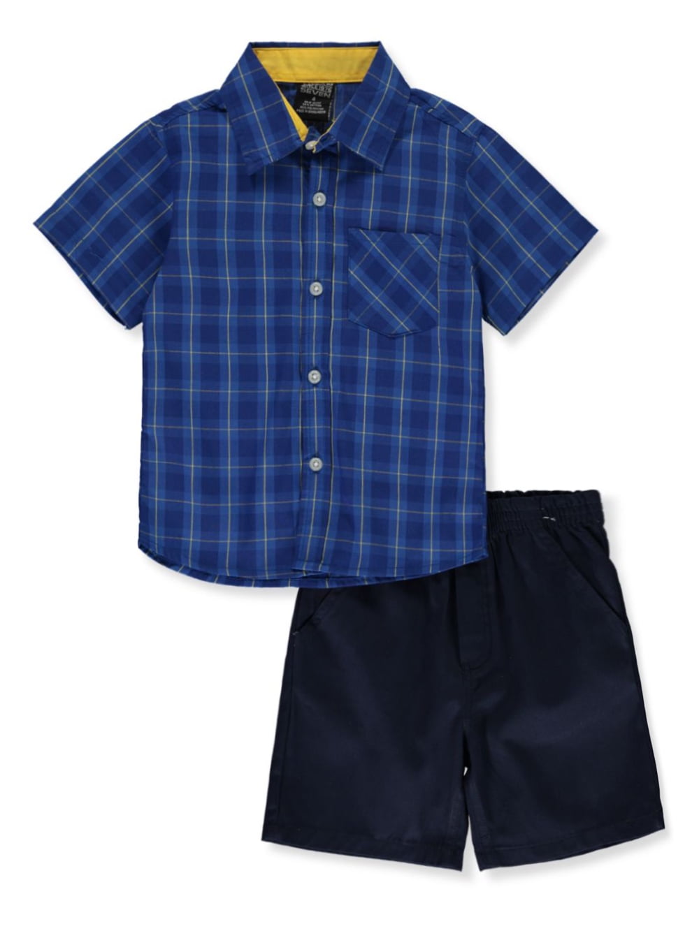 Piece Shorts Set Outfit - navy 