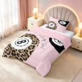 thumbnail image 2 of Erosebridal 8 Ball Twin Comforter Sets Blush Bedding Set, Blush Solid, Pink Reversible 2 Pieces 1 Comforter and 1 Pillowcase, 2 of 6