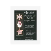 Artsi2 PC Wool Felt Kit Sugar Cookies