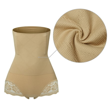 Women s High Waist Butt Lifter Shapewear Lifter Panty Ultra Firm Control Tummy Slimming Body Shaper  Beige  4XL