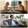 thumbnail image 3 of Smart Glasses with AR Display, Invisible Teleprompter & AI Real-Time Translation in 15 Languages, Bluetooth AI Smartglasses for Speech, Travel, Business Meetings, 3 of 8