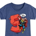 thumbnail image 3 of Marvel Thor - Birthday Five - Toddler and Youth Girls Fitted Short Sleeve Graphic T-Shirt, 3 of 5