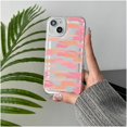 thumbnail image 2 of Cute Pink Graffiti Clear Soft Phone Case Compatible with iPhone Case (Clear,iPhone 14 Pro Max), 2 of 5
