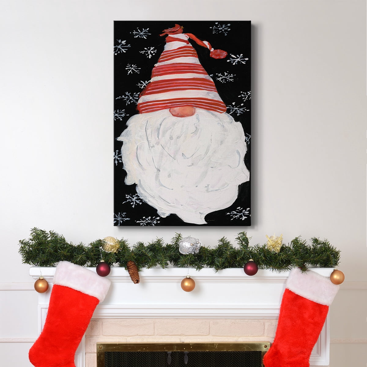 Winter Snow Gnome- Gallery Wrapped Canvas