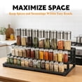 thumbnail image 7 of Godance 3-Tier Spice Rack Organizer for Kitchen Cabinet or Pantry, 16"-29" Expandable Spice Organization Shelf, Seasoning Organizer, Metal Display Shelf, Slip-Resistant Design for Jars and Bottles, 7 of 7
