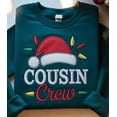 thumbnail image 2 of Embroidered Cousin Crew Christmas Sweatshirt, Matching Family Christmas Crewneck, Holiday Cousins Shirt, Cute Xmas Sweater, Kids & Adults, 2 of 5