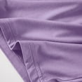 thumbnail image 5 of Fglymey Comfortable Women's Pajama Shorts - Elastic Waist with Drawstring & Pockets, Solid Colors Purple XL, 5 of 5