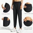 thumbnail image 3 of Pantalones de jogging cargo para mujer, ligeros, de secado rápido, para senderismo, para entrenamiento deportivo, informales, para estar en casa y al aire libre, 3 of 6
