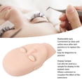 thumbnail image 3 of Head Lash Extension Mannequin, Durable Reusable Soft Touch Rubber Replaced Eyelids Mannequin Head, for Lash Extension Practice, 3 of 8
