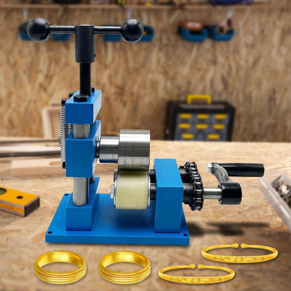 Multi-Function Hand Crank Ring Bending Machine, Bracelet Ring Earring Press Bending Machine, Hand Crank Ring Bracelet Press Bender Jewelry Ring Bender Making Tool