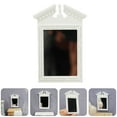 thumbnail image 3 of 1pc Mini Wall Mirror Dressing Mirror Model Mirror Miniature Mini House Supplies, 3 of 8