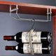 thumbnail image 4 of Stainless Steel Chrome Wine Glass Rack - Under Cabinet Stemware Holder for Kitchen Bar Storage, 35cm, 4 of 5