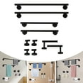 thumbnail image 2 of 10Pcs Bathroom Accessories Set, Toilet Paper Holder, Towel Hook, Wall-Mounted Towel Bar Set, Bathroom Towel Bar Set, 2 of 24