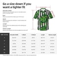 thumbnail image 6 of Lsque Palm Greenery pattern Hawaiian Shirt for Men, Unisex Summer Beach Casual Short Sleeve Button Down Shirts-Large, 6 of 9