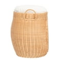 thumbnail image 6 of SAFAVIEH Faati Regular Covered Style Cat Bed with Cushion, Natural Honey/White, 6 of 14