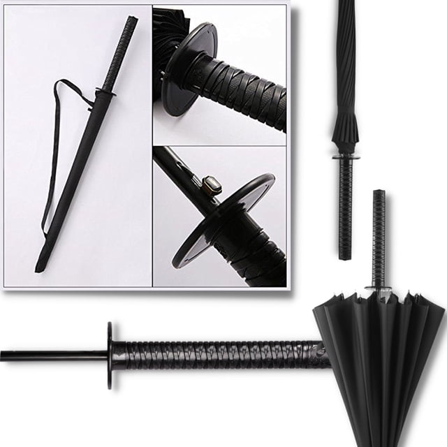 Paraguas de espada Samurai, paraguas Katana Forma Estilo y Protección bajo la Elegancia Japonesa, Sombrilla de Espada Japonesa Dosyu PG01