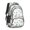 Colorful Cartoon Dinosaurs, variant on Dinosaur and Leaf Black Pattern Cute School Backpack Bag with Padded Back and Adjustable Shoulder Straps 16.9 X 12.6 X 5.9 Inches