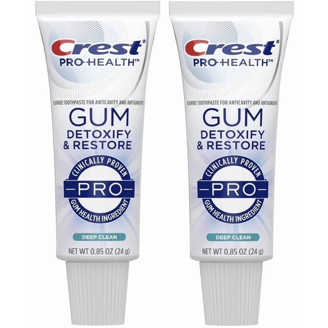 Pasta dental Crest PRO Gum Detoxify Restore 24 g, paquete de 2