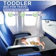thumbnail image 2 of Extensor de asiento de avión para niños, cama portátil para viajes, reposapiés de viaje para vuelos en avión, adecuado para automóviles, 2 of 5