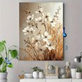 thumbnail image 4 of Qisvanset 12x16 Inch Beige White Wildflower Canvas Wall Art, Rustic Floral Country Home Office Wall Decor, 4 of 8
