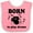 Pink and White, variant on Inktastic Born to Play Drums Music Boys or Girls Baby Bib