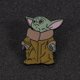 thumbnail image 4 of Pin de solapa esmaltado de bebé Yoda, dibujos animados, película de Disney, Star Wars, maestro Yoda, insignia, broche, mochila, chaqueta, accesorios de joyería, 4 of 4