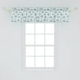thumbnail image 2 of Ambesonne Floral Window Valance, Willow Flowers Pattern, 54" X 12", Pale Blue Slate Blue, 2 of 3