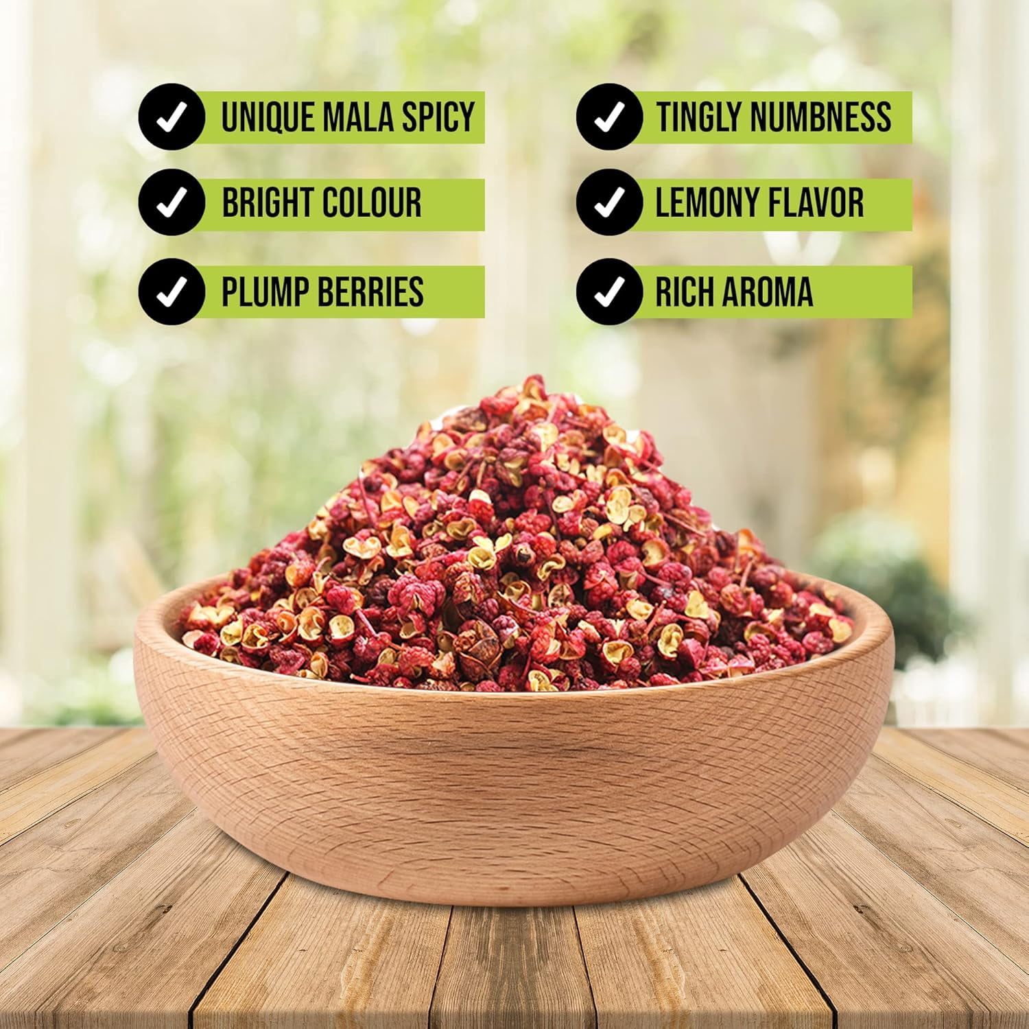 NPG Premium Szechuan Red Peppercorns Sichuan Whole Peppercorns 16 oz, A Mouth-numbing Spice, Red Sichuan Peppers for Kung Pao Chicken, Mapo Tofu, and Chinese Cuisine