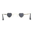thumbnail image 4 of Tiny Heart Shape Pop Hippie Color Metal Rim Sunglasses Gold - Black, 4 of 4