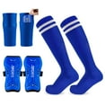 thumbnail image 2 of Soccer Shin Guards and Socks shin guard for Toddler Youth, Lightweight Soccer Shin Pads Protective Defender Gear for Sports Game-Blue,L, 2 of 13