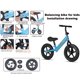 thumbnail image 5 of Bicicleta de entrenamiento para niños pequeños, bicicleta ligera de 12 pulgadas con ruedas para niños y niñas de 2 a 6 años, 5 of 9