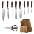 thumbnail image 6 of 15-Piece Professional Chef Knife Set with Wooden Block&Sharpener,High Carbon Stainless Steel Kitchen Cutlery with Ergonomic Handles for Home Cooking, 6 of 9