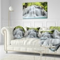thumbnail image 3 of Designart Huai Mae Kamin Waterfall - Photography Throw Pillow - 12x20, 3 of 5