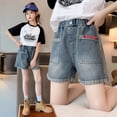 thumbnail image 4 of Stylish Girls Summer Denim Shorts For Slim Fit – Versatile Casual Bottoms For Little Fashion Fans, 4 of 9