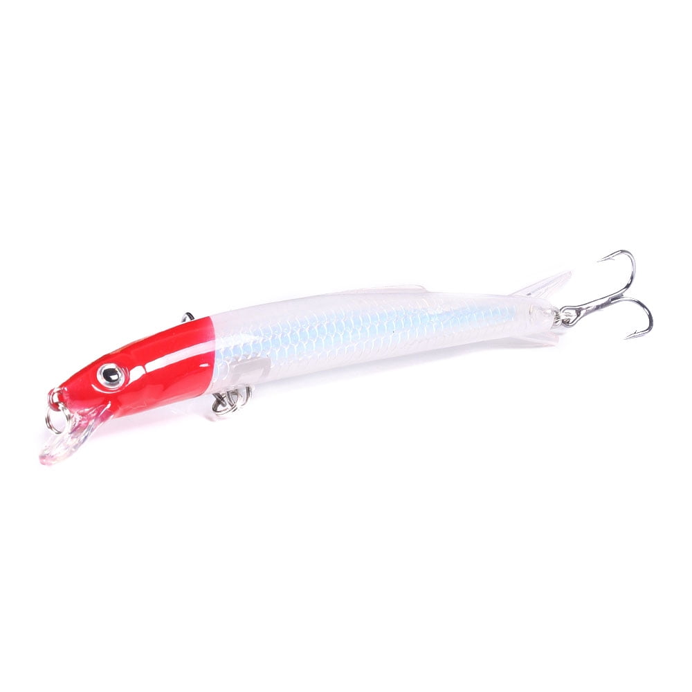 HENGJIA Fishing Lures Large Hard Bait Minnow VIB Lure with Treble Hook Life-Like Swimbait Fishing Bait Popper Crankbait Sinking Lure for Trout Bass Walleye Redfish