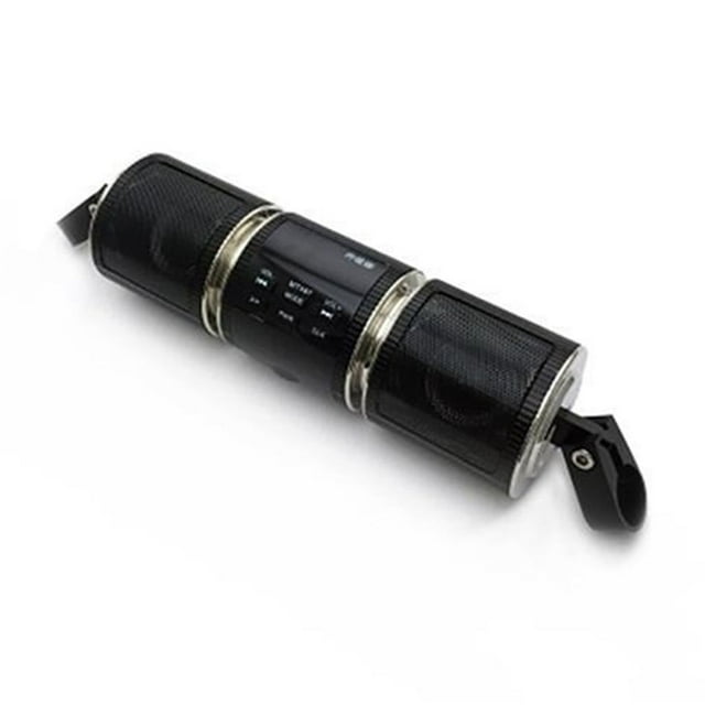 Lecteur de Musique Bluetooth pour Moto Haut-Parleur Stéréo de Moto MP3 Radio FM Écran LED Réglable MT487 Étanche, Son Puissant