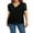 Black, variant on Baby Sweetie Women´s Casual Summer T-shirts Blouse Short Sleeve V Neck Loose Fit Tops Tshirts