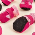 thumbnail image 2 of Breathable Summer Dog Shoes for Small Dogs, Mesh Boots for Hot Pavement, Non Slip Reflective Paw Protectors for Cats Puppy(L,Pink), 2 of 2