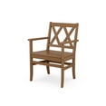 thumbnail image 4 of POLYWOOD Canyon 5-Piece Round Farmhouse Dining Set in Teak, 4 of 6