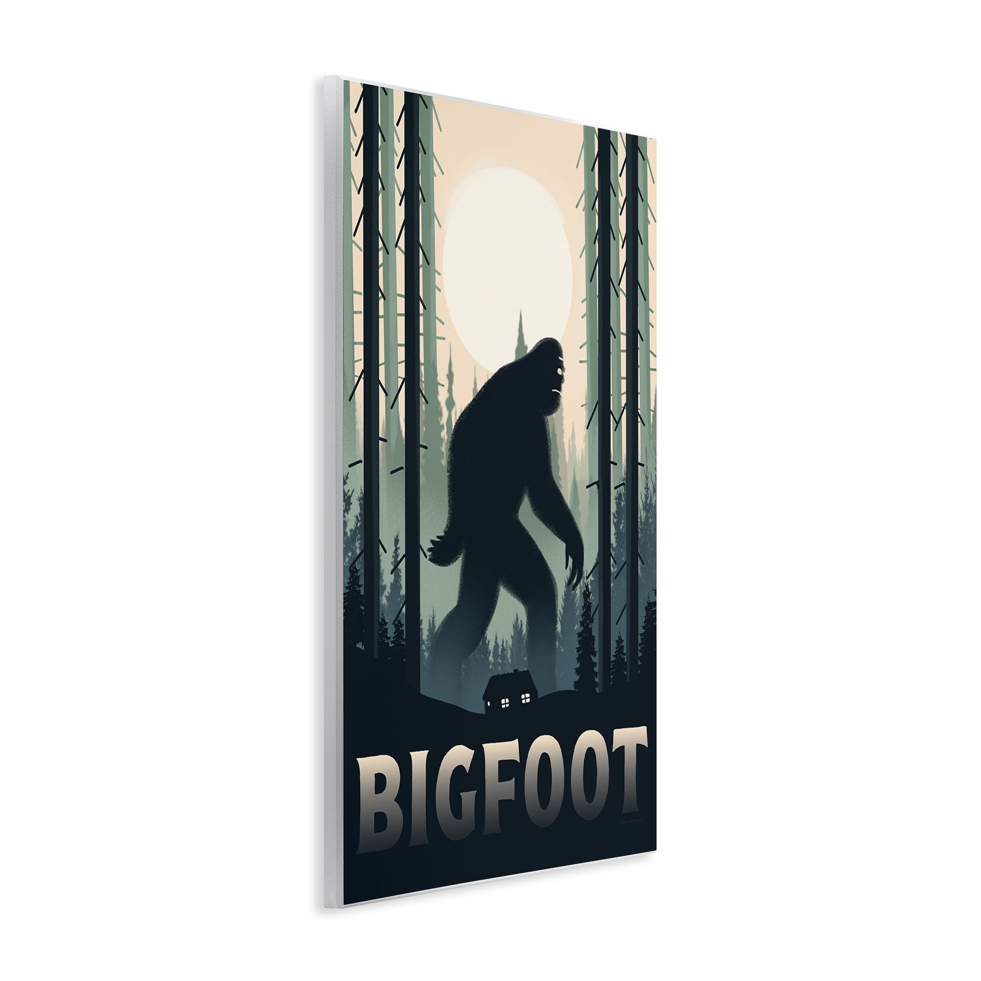 Stupell Industries Forest Creature Cabin in Woods Wall Plaque Art, design by Omar Escalante