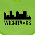 thumbnail image 4 of Inktastic Wichita Kansas City Skyline Boys or Girls Baby Bib, 4 of 4