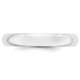 thumbnail image 2 of 14k Or Blanc 4mm Demi-Rond Bague de Mariage Taille 8 Homme Dôme Classique pour Papa Mens pour Lui, 2 of 8