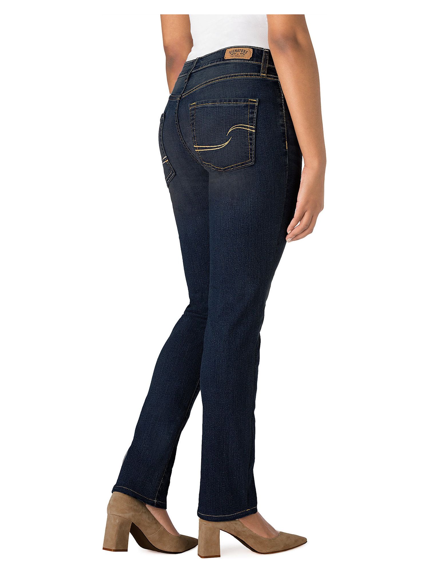 Signature by Levi Strauss & Co. Women's Modern Mid-Rise Straight Jeans - image 5 of 9