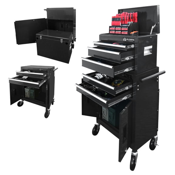 Olympia Tools 20-Inch Rolling Tool Cabinet with 5 Drawers