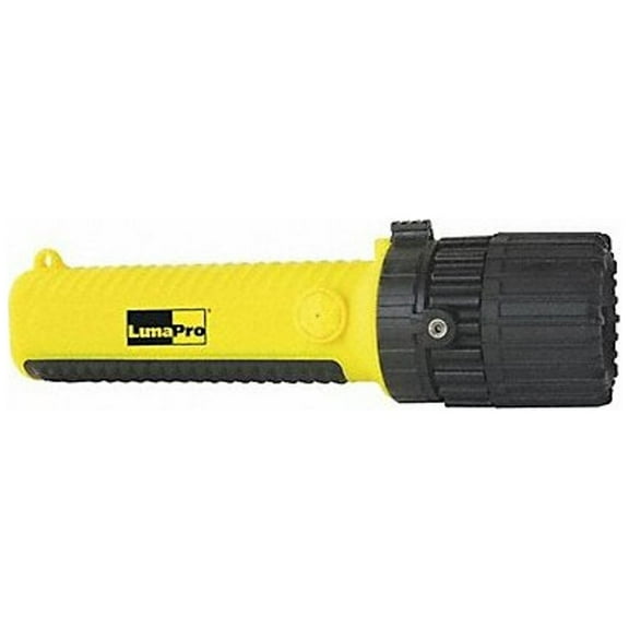 Lumapro Yellow LED Handheld Flashlight, Alkaline AA, 157lm 49XX79