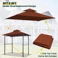 thumbnail image 3 of Carpa con toldo OLILAWN para parrilla con techo, 152 x 244 cm, color burdeos, 3 of 7