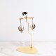 thumbnail image 5 of Giratorio Candle Tea Light Holder Table Home Desktop Decor , Gato triángulo g Soledad Candelero giratorio, 5 of 8