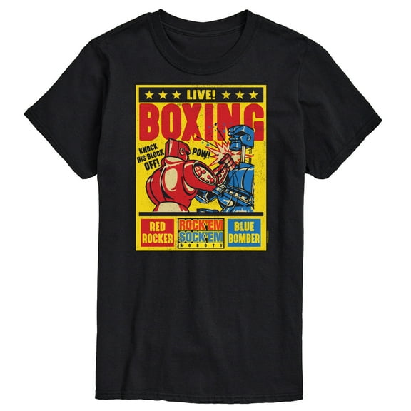 Rock 'Em Sock 'Em Robots - Boxing Poster - Men's Short Sleeve Graphic T-Shirt
